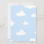 Baby aan boord! Baby shower van een luchtvaartuig Kaart (Achterkant)