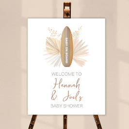 Baby aan boord Baby shower Welkomstbord Poster