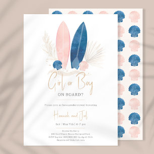 Baby aan boord Gender Reveal Kaart