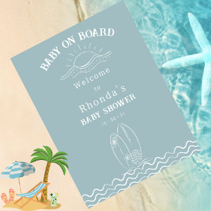 Baby Aan boord Neutraal Baby shower Welkom Foto Afdruk