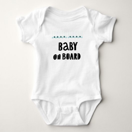 Baby aan boord. Pasgeboren baby. Religheid Romper (Voorkant)