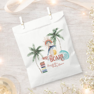 Baby aan Boord Retro Zomer Surf Baby Shower Bedankzakje