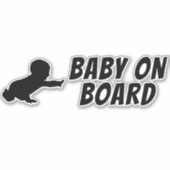 BABY AAN BOORD STICKER (Voorkant)