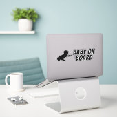 BABY AAN BOORD STICKER (Laptop op bureau)