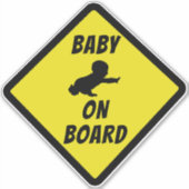 BABY aan BOORD Sticker (Voorkant)