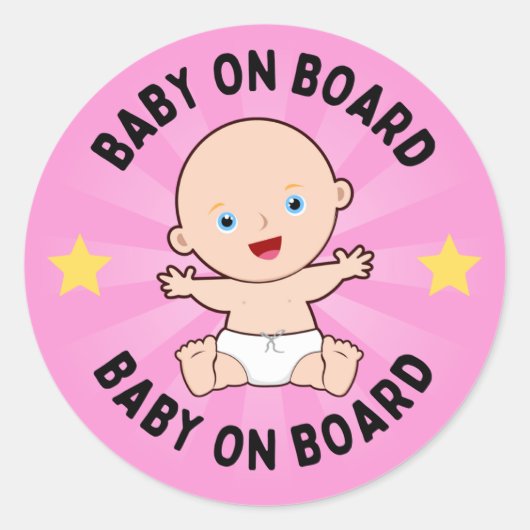 Baby aan boord Sticker (Voorkant)