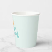 Baby aan boord Surf Beach Baby shower Papieren Bekers (Links)