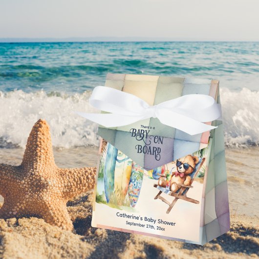 Baby Aan boord Surfboard Teddy Bear Baby shower Bedankdoosjes