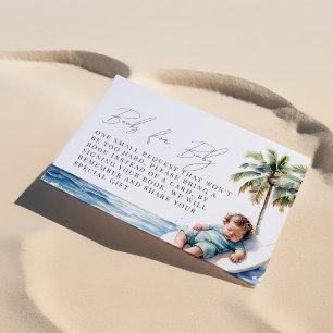 Baby aan boord, surfen Boeken voor Baby Informatiekaartje