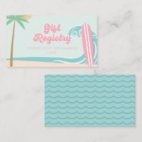 Baby aan boord Surfing Baby shower Register