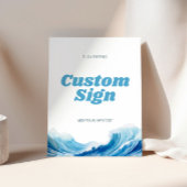 Baby aan boord van Baby shower Sign Reclamebord Met Voetstuk