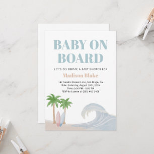 Baby aan boord van Baby shower Uitnodiging