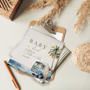 Baby aan boord van het Baby shower, Surf Beach Servet