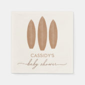 Baby aan boord van het Boho SurfboardBaby shower Servet (Voorkant)