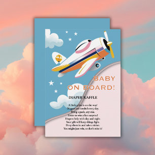 Baby aan boord van het Modern Aviation Airplane Ba Informatiekaartje