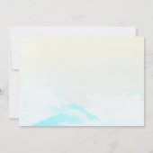 Baby aan boord van het strand Baby shower Foto Kaart (Achterkant)