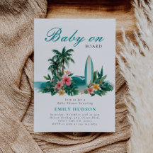 Baby aan boord van het Surven Beach Baby shower