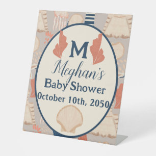 Baby aan boord van nautisch Baby shower Reclamebord Met Voetstuk