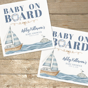 Baby Aankomst Na Baby Shower Servet