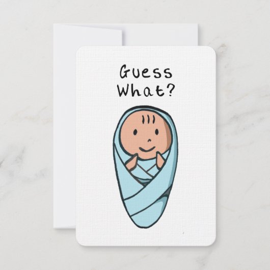 Baby aankondiging (Voorkant)