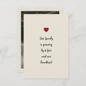 Baby Aankondiging (Voorkant / Achterkant)