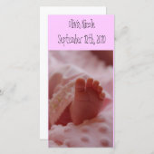 Baby aankondiging. baby shower aankondiging (Voorkant / Achterkant)