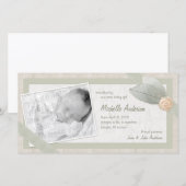 Baby Aankondiging Gepersonaliseerde fotokaart (Voorkant / Achterkant)