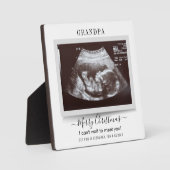 Baby Aankondiging Merry kerstopa Fotoplaat (Voorkant)