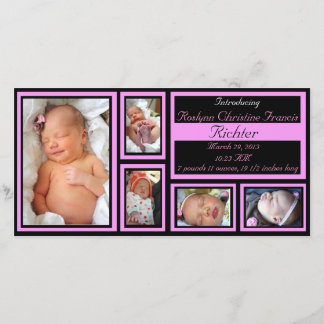 Baby Aankondiging - Roze