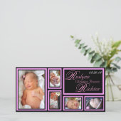 Baby Aankondiging - Roze (Staand voorkant)