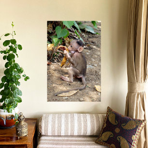 Baby aap foto afdruk