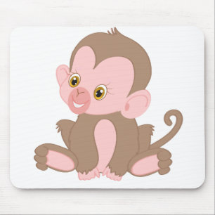 Baby aap glimlachen muismat