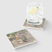 Baby aap stenen onderzetter (Zijkant)