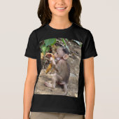 Baby aap Tri-Blend shirt (Voorkant)