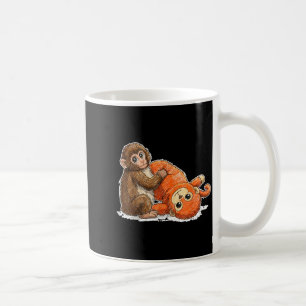 Baby aapje stomp cute meme grafische tee koffiemok