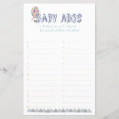 Baby ABC Adventure Baby shower Game (Voorkant)
