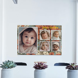 Baby Afbeelding Lijst, Fotocollage Keepsake Foto Afdruk