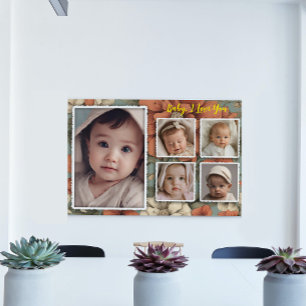 Baby Afbeelding Lijst, Fotocollage Keepsake Foto Afdruk