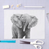 Baby Afrikaanse olifant Tissuepapier (Craft)