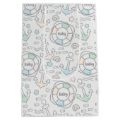 Baby Ahoy Nautical Baby Cadeau Sac (Dos)