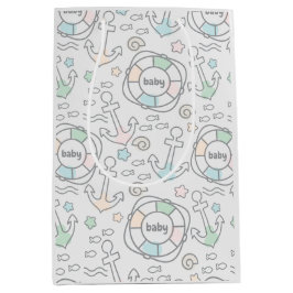 Baby Ahoy Nautische Baby Gift Bag Medium Cadeauzakje