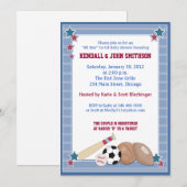 BABY ALL STARS Sports Baby shower Invitation (Devant / Derrière)