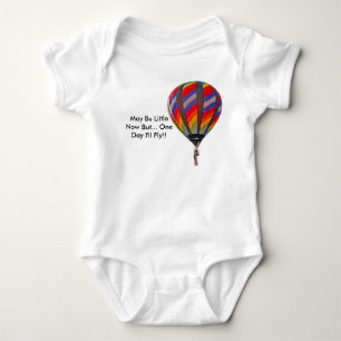 Baby alleen met luchtballon romper