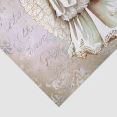 Baby Angel en Teddy Bear Waterverf Tissuepapier (Detail)