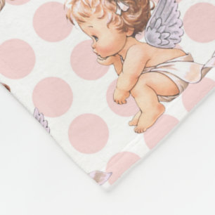 Baby Angel girl fleece nummer drie Deken
