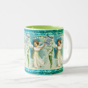 Baby Angel met Blue Bell Tweekleurige Koffiemok