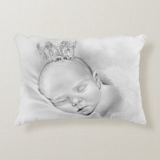 Baby Angel Princess Slaapkussen Decoratief Kussen (Voorkant)
