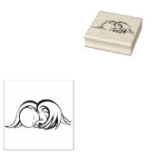 Baby Angel Rubber Stamp Rubberstempel (Gestempeld)