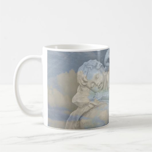 Baby Angel Wings slaapt in Gods hand Koffiemok (Links)