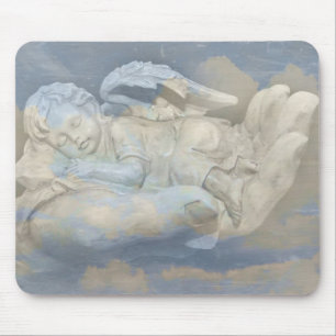 Baby Angel Wings slaapt in Gods hand Muismat